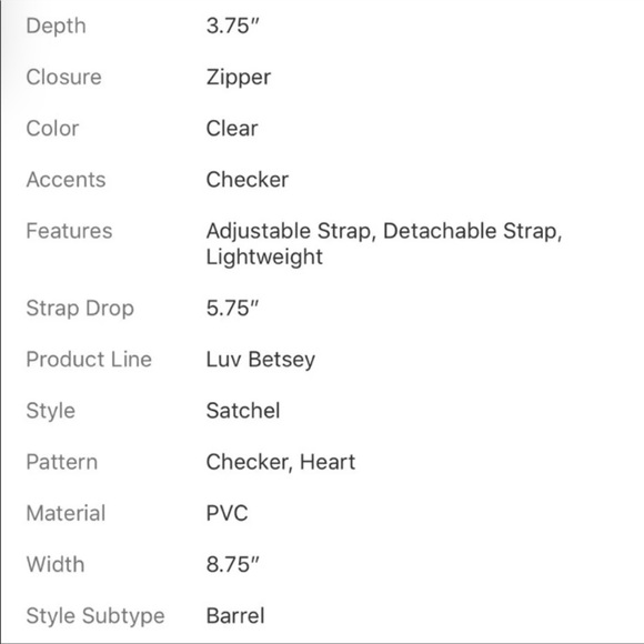 New Betsey Johnson clear unicorn face bag rare - Picture 7 of 7